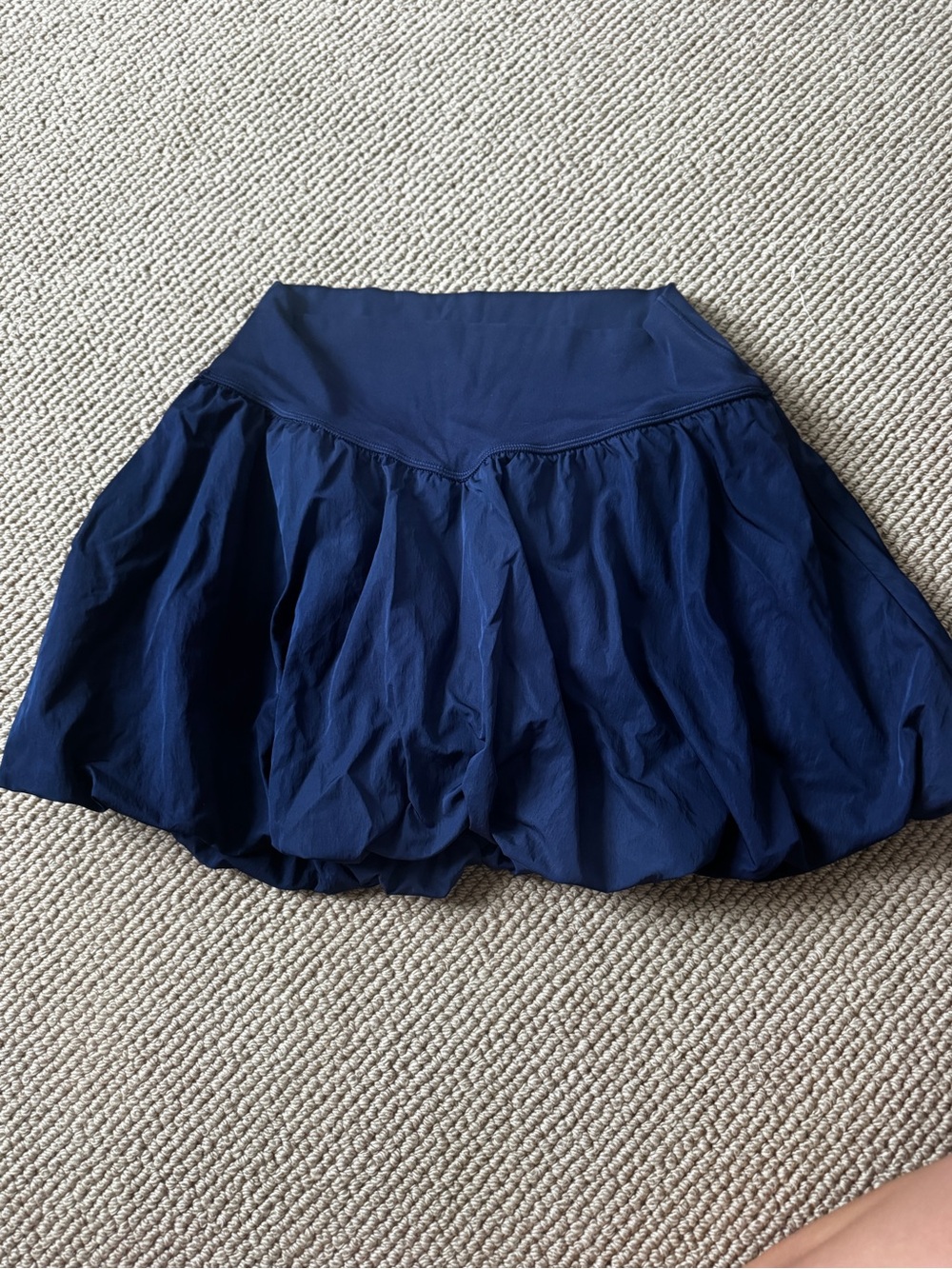 aerie Navy Blue Bubble Skater Skirt